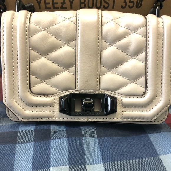 REBECCA MINKOFF QUILTED LEATHER MINI LOVE BAG - Picture 2 of 10